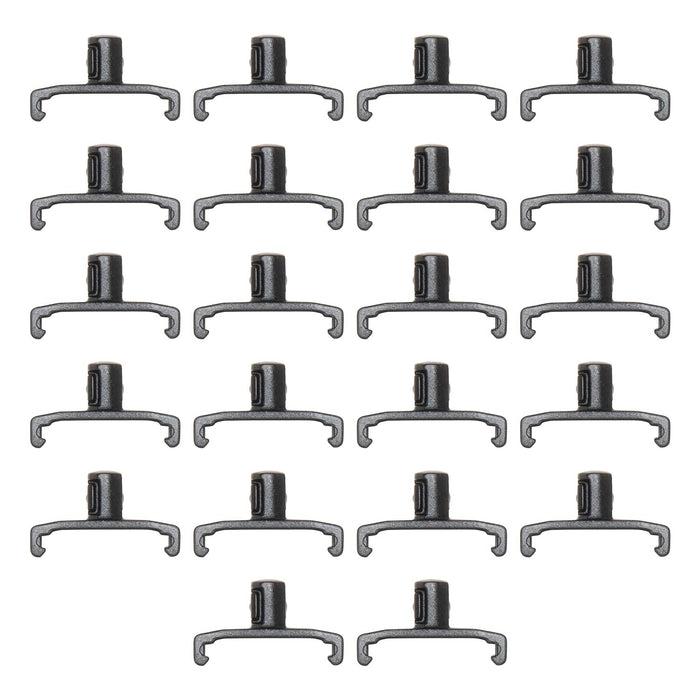 ERNST 8440-Black 1/4-Inch Dura-Pro Twist Lock Socket Clips, 22-Pack, Black