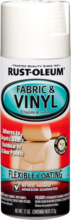 Rust-Oleum 248922 Automotive Enamel Fabric & Vinyl Spray Paint, Gloss White, 11 Ounce (Pack of 1)