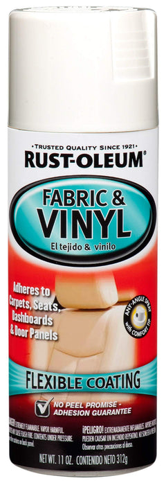 Rust-Oleum 248922 Automotive Enamel Fabric & Vinyl Spray Paint, Gloss White, 11 Ounce (Pack of 1)
