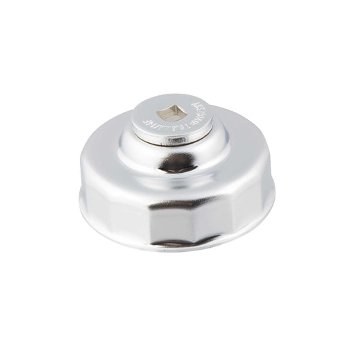 Steelman 95989 75.6mm x 14 Flute Oil Filter Cap Wrench, 3/8-inch Drive, Low-Profile Design for Confined Space