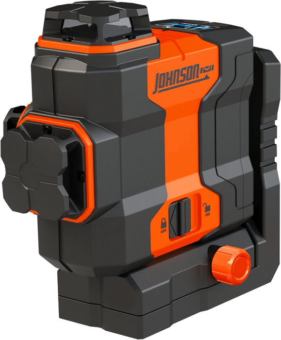 Johnson JLN300-GN3360 Laser Level, Self Leveling, 3x360° Plane Laser with GreenBrite Technology, Magnetic Base, Hard-shell Carry Case, Lithium Ion Battery, Magnetic Target, Track Mount