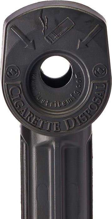 Justrite (26806D) Personal Smoker’s Cease-Fire Outdoor Ashtray, Polyethylene Standing Ashtray with Steel Bucket, 1 Gallon, Black