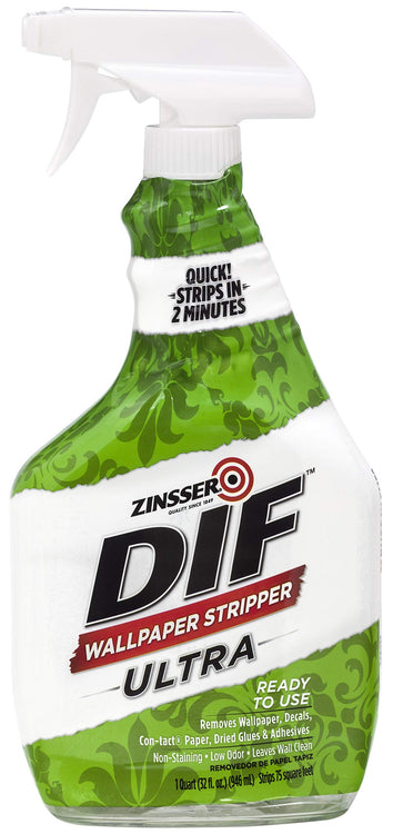 Rust-Oleum 249055 DIF Quick Wallpaper Stripper, Trigger Spray, 32 oz, No Color