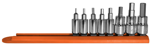 Mayhew Tools 16019 Metric Hex Socket Bit Set, 8-Piece, Polished Chrome