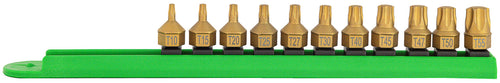 Mayhew Tools 16003 Low Profile Dual Drive Bit Set, 11-Piece Torx, Titanium Coated Titanium Coated 11-Piece Low Profile Torx