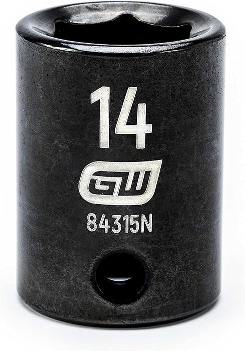 GEARWRENCH 3/8" Drive 6 Point Standard Impact Metric Socket 14mm - 84315N