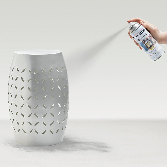 Rust-Oleum 7277830 Stops Rust Metallic Spray Paint, 11 oz, Matte Nickel (Pack of 6)