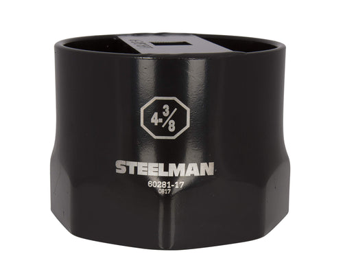 Steelman 60281-17 4-3/8-inch 8-Point Wheel Bearing Locknut Socket, 3/4-inch Drive, Heavy Duty Steel