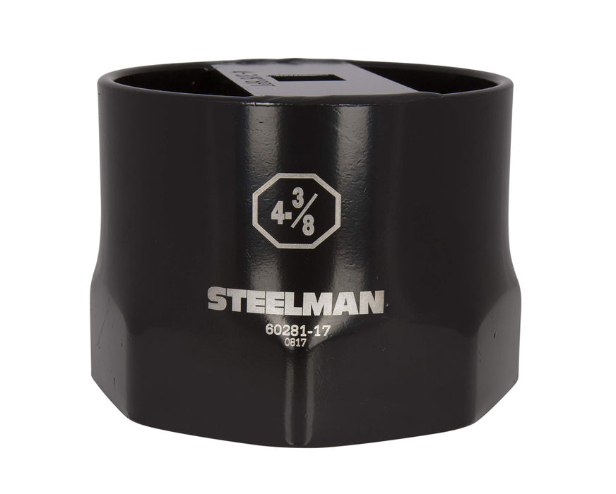 Steelman 60281-17 4-3/8-inch 8-Point Wheel Bearing Locknut Socket, 3/4-inch Drive, Heavy Duty Steel