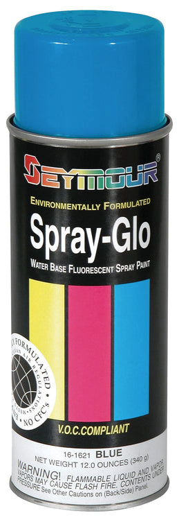 Seymour 16-1621 Spray-Glo Water Base Paints, 12 Ounce, Fluorescent Blue (Pack of 1)