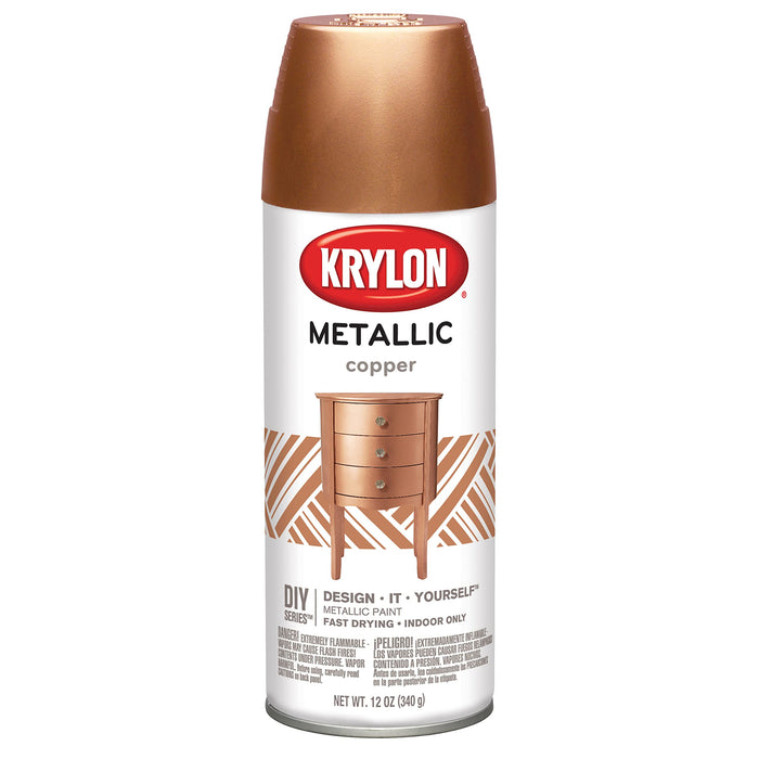 Krylon K02203 General Purpose Spray Paint, Metallic Copper, 12 Ounces (Pack of 1)
