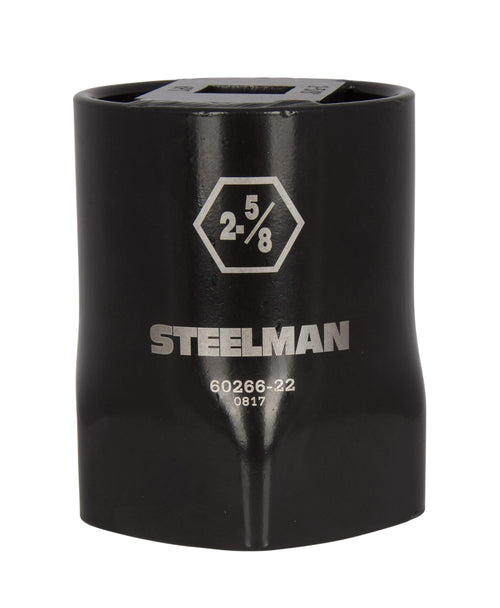 Steelman 60266-22 2-5/8-inch 6-Point Wheel Bearing Locknut Socket, 3/4-inch Drive, Heavy Duty Steel