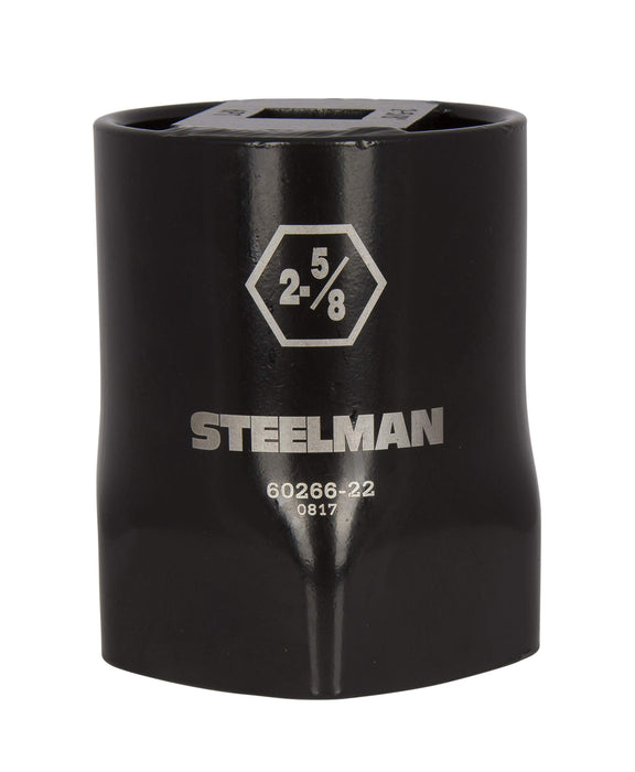 Steelman 60266-22 2-5/8-inch 6-Point Wheel Bearing Locknut Socket, 3/4-inch Drive, Heavy Duty Steel