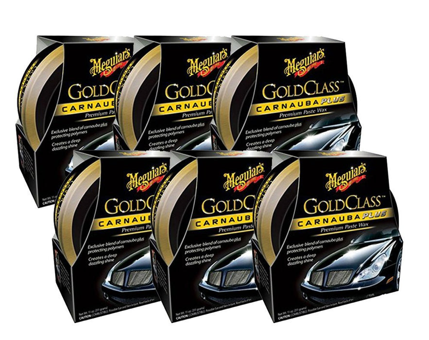 Meguiar's G7014J Gold Class Carnauba Plus Paste Wax, 11 oz (Pack of 6)