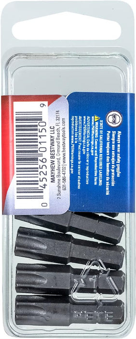 Mayhew Tools 18802-5 USA Torx Insert Bit, T50 x 1" (Pack of 5)