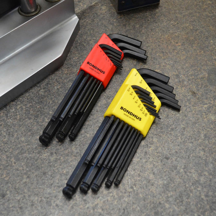 Bondhus 20199 Balldriver L-Wrench DoublePK, 10999 1.5-10mm & 10937 0.050-3/8", Multicolor, One Size Pack of 1 L-Wrench