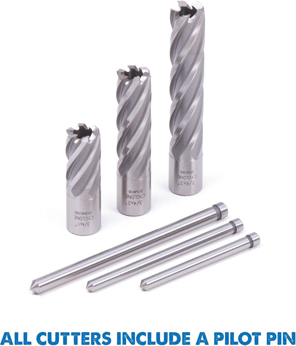Evolution CC812 13/16-Inch Diameter x 1-Inch Depth of Cut Cyclone High Speed Steel Annular Cutter 13/16-Inch Diameter x 1-Inch Depth High Speed