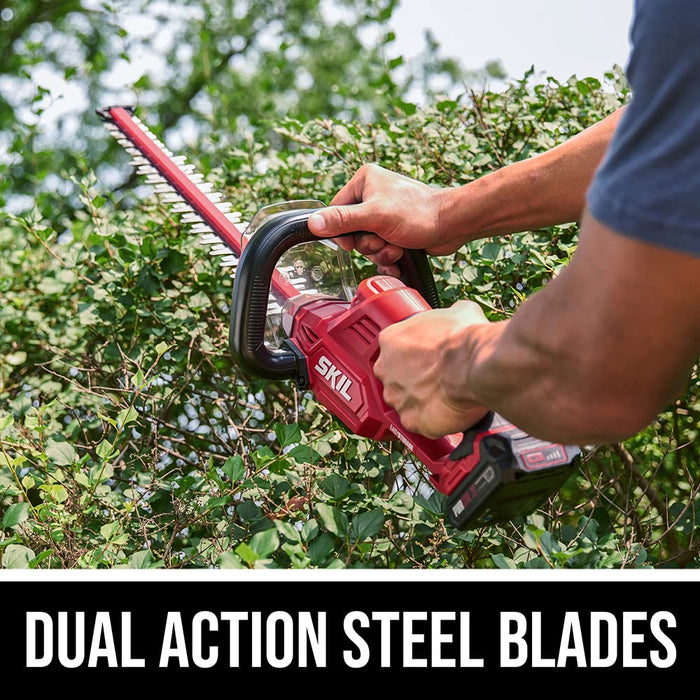 SKIL PWR CORE 20 22" Hedge Trimmer with Battery and Charger