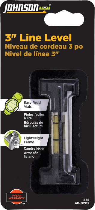 Johnson 575 Structo-Cast Line Level/Surface Level, 3"