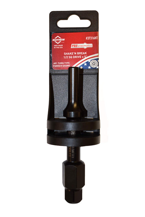 Mayhew Tools 37316HT Pneumatic Bolt Breaker, 1/2" Hang Tag, Black Oxide Finish