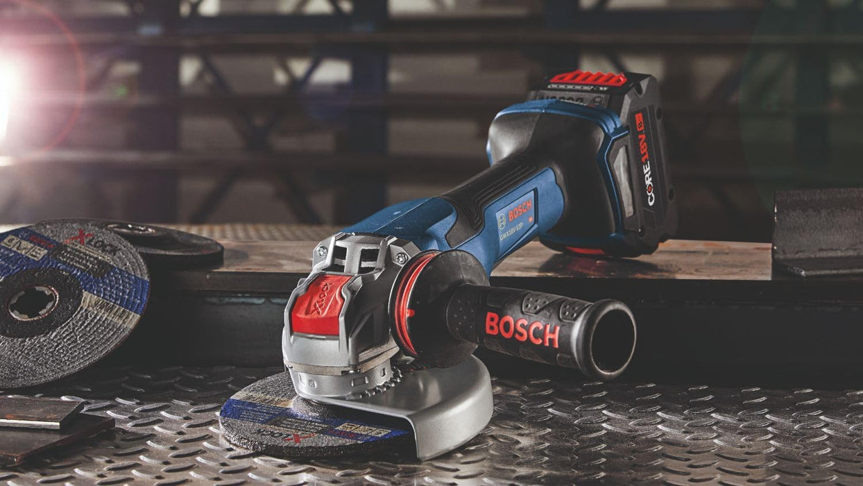 BOSCH GWX18V-13PN PROFACTOR 18V X-LOCK 5 � 6 In. Angle Grinder with Paddle Switch, Tool-free Disc Swap (Bare Tool)