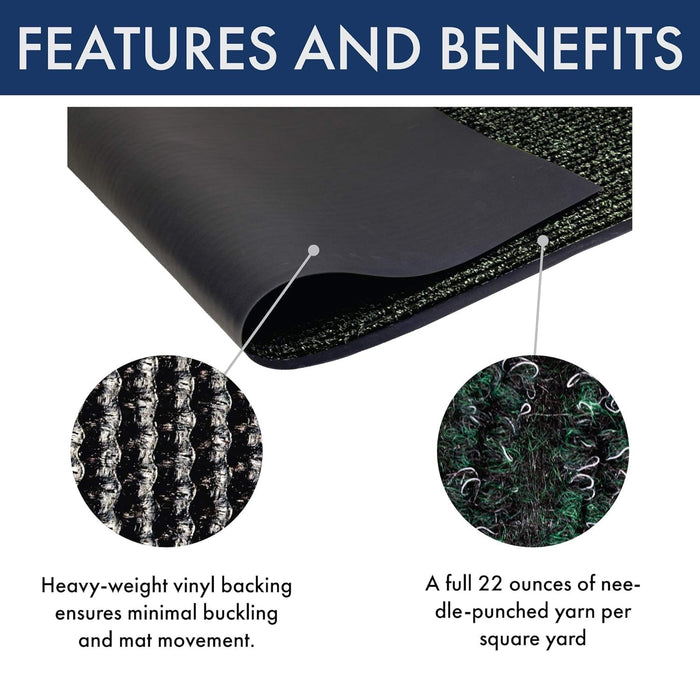 NoTrax 117 Heritage Rib Carpeted Entrance Mat for Lobbies and Indoor E ...