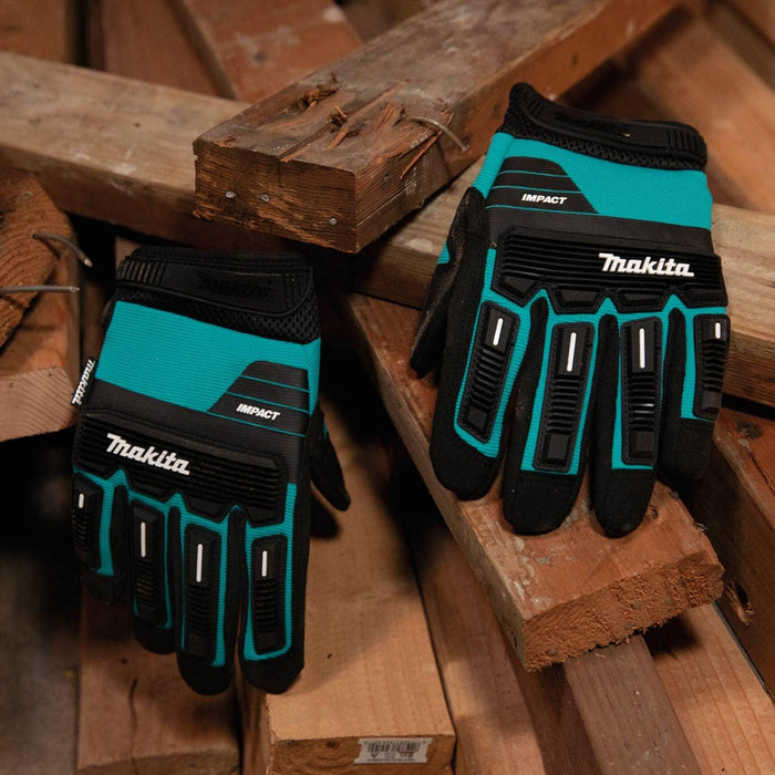 Makita T-04248 Advanced Impact Demolition Gloves, Medium