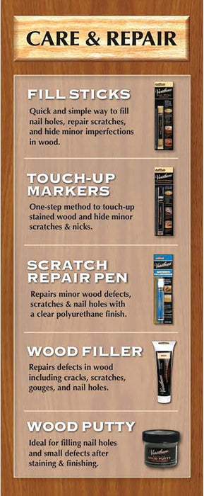 Varathane Wood Fill Stick, .5 oz, Natural/Golden Pecan/Spring Oak