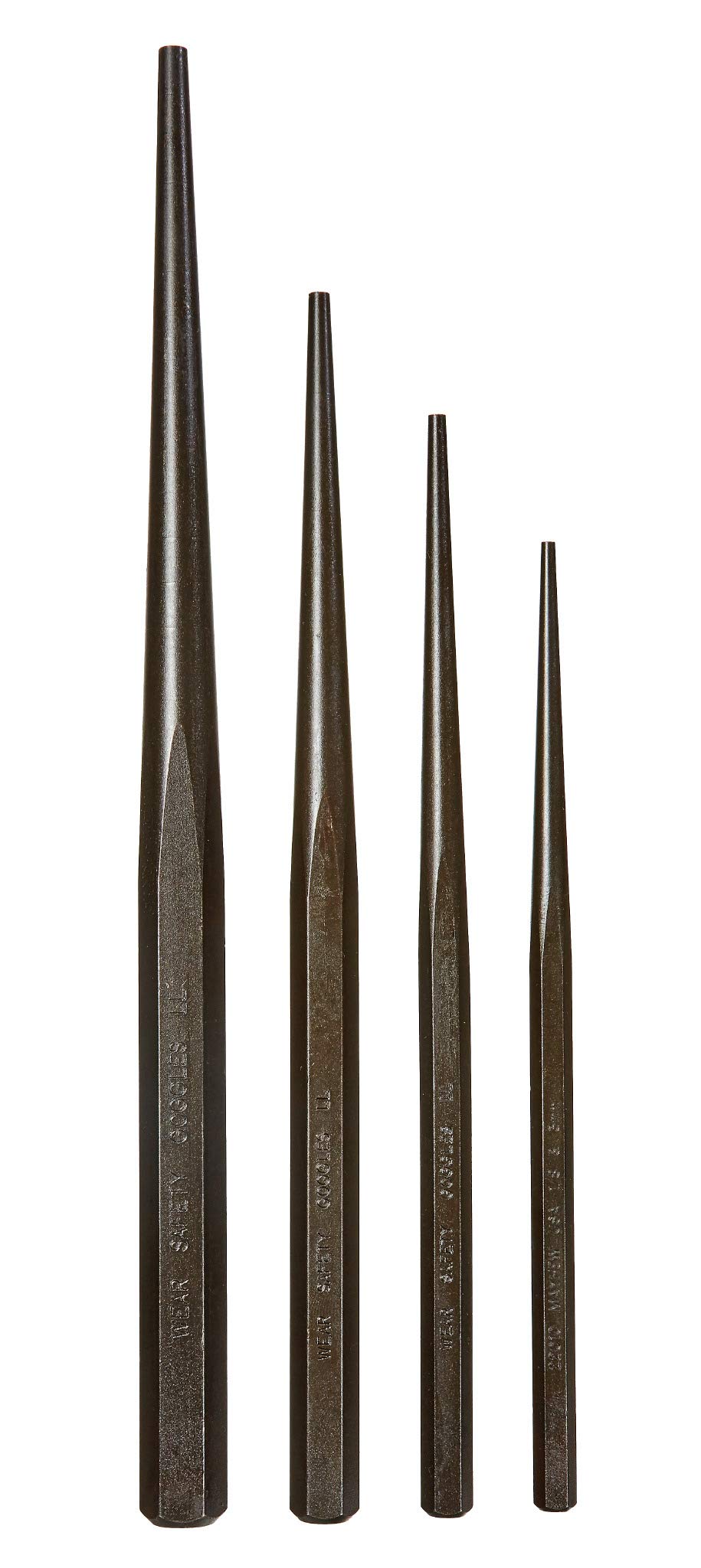 Mayhew Tools 62235 Aligning Punch Set, 4-Piece, Black Oxide Finish ...