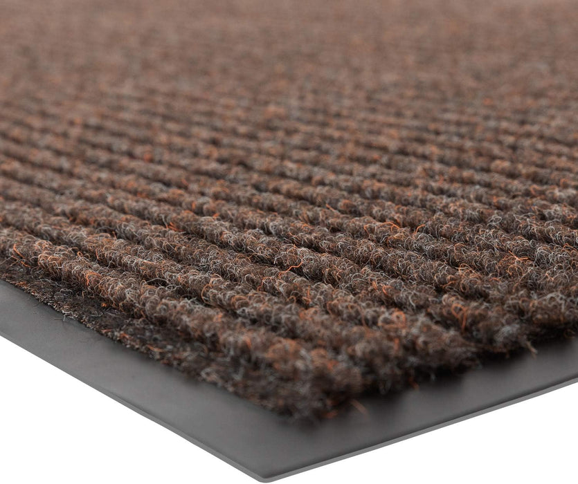 Notrax 109 Brush Step Carpeted Indoor/Outdoor Entrance Mat for Home or Office, 4' X 6', Absorbent Slip Resistant Heavy Duty Entry Mat, Brown, 109S0046BR 4' x 6' (Rectangular)