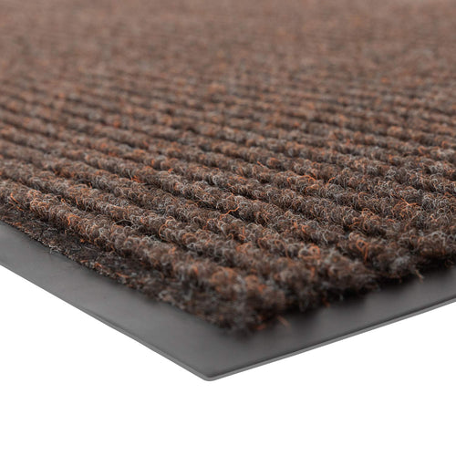 Notrax 109 Brush Step Carpeted Indoor/Outdoor Entrance Mat for Home or Office, 3' X 5', Absorbent Slip Resistant Heavy Duty Entry Mat, Brown, 109S0035BR