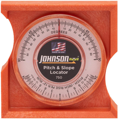 Johnson 750 Pitch & Slope Locator, Orange, 8.75 L x 4.75 W x 0.88 H (Pack of 1)