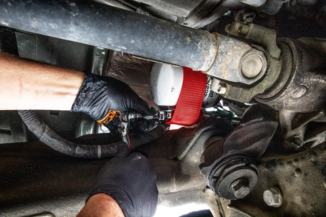 GEARWRENCH 3529D Heavy-Duty Oil Filter Strap Wrench, 3/8" & 1/2" Drive