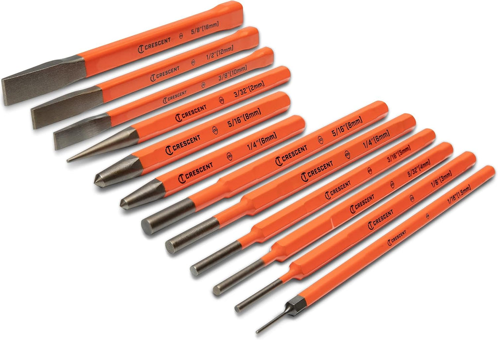 Crescent 12 Piece Set, Punch & Chisel - CPCCHS12