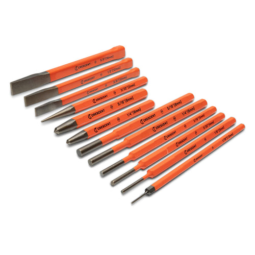 Crescent 12 Piece Set, Punch & Chisel - CPCCHS12