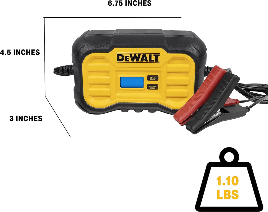DeWalt DXAEC10 Professional 10 Amp Battery Charger, Battery Maintainer, Battery Trickle Charger