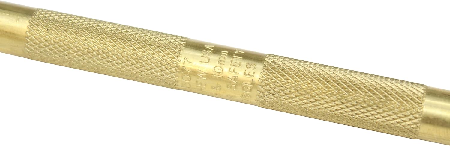 Mayhew Tools 25077 Brass Drift Punch, 3/8-10mm x 6"
