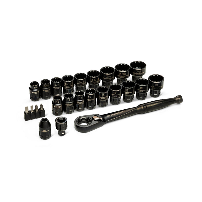 GEARWRENCH 25 Piece 3/8" Drive Pass Through Ratchet and Socket Set | GWX6PT25