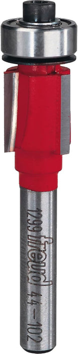 Freud 44-102: 1/2" (Dia.) Bearing Flush Trim Bit with 1/4" Shank, 1/2" Carbide Height (Pack of 2) 1 Count (Pack of 2) 44-102 1/2-Inch Diameter 3-Flute Flush Trimming Router Bit with 1/4-Inch Shank