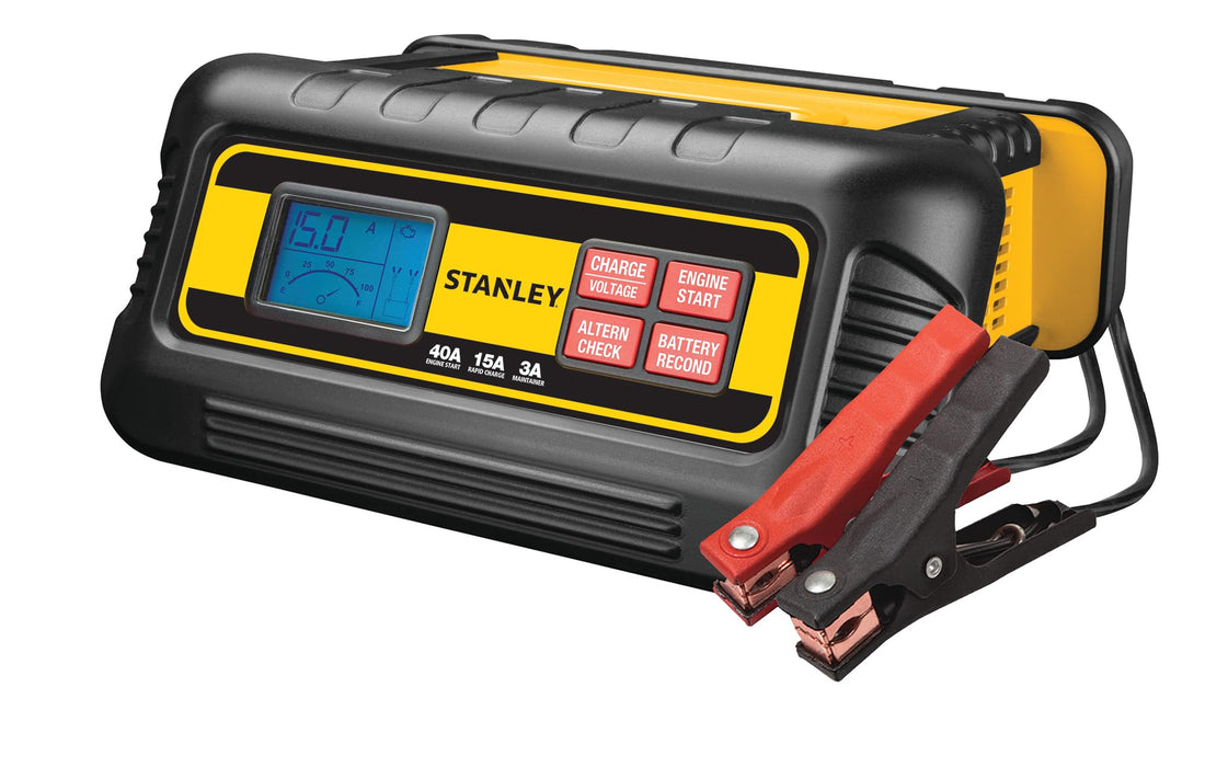 STANLEY BC40BS 40 Amp High Frequency Battery Charger with Engine Start and Patented Voltage and Alternator Check