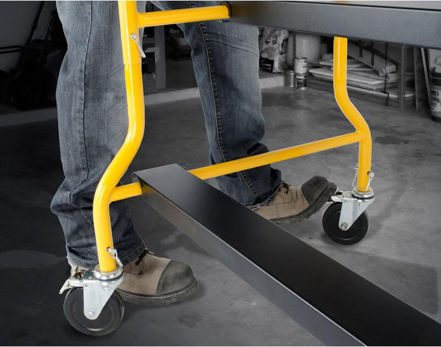 Metaltech I-IMIS Job Site Series 6-3/8' x 4' x 2-1/2' Scaffold, 900 Lb. Load Capacity