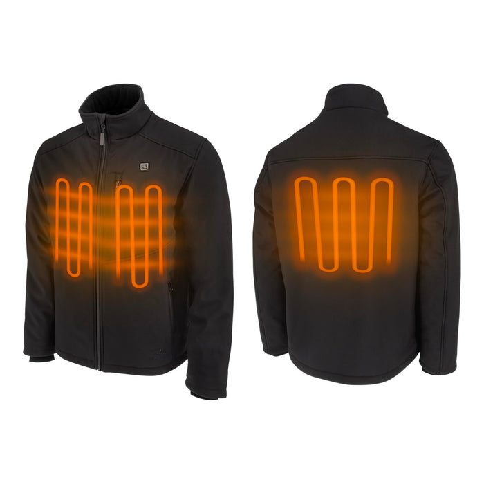 Radians (RHG-J100B-M) Men's Standard Heated Apparel - Jackets, Black, Medium