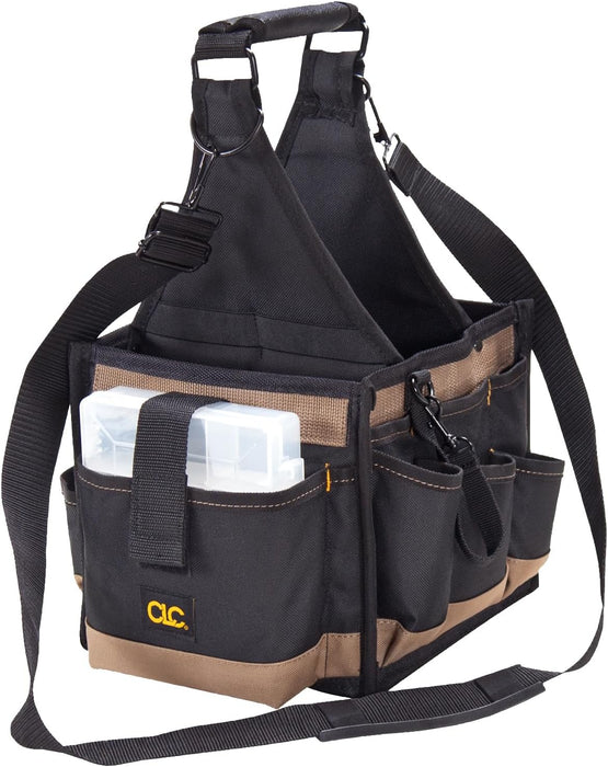 Custom Leathercraft 1526 25 Pocket Electrical and Maintenance Tool Carrier 8-Inch Toolbox