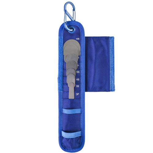 QuikSlix Pouch with 7 Blades – Carabiner & Belt Loop | Includes 7 Spatula Blade Option | Partner Tool for Use with QuikSlix Handle A-QUIKSLK-POUCH