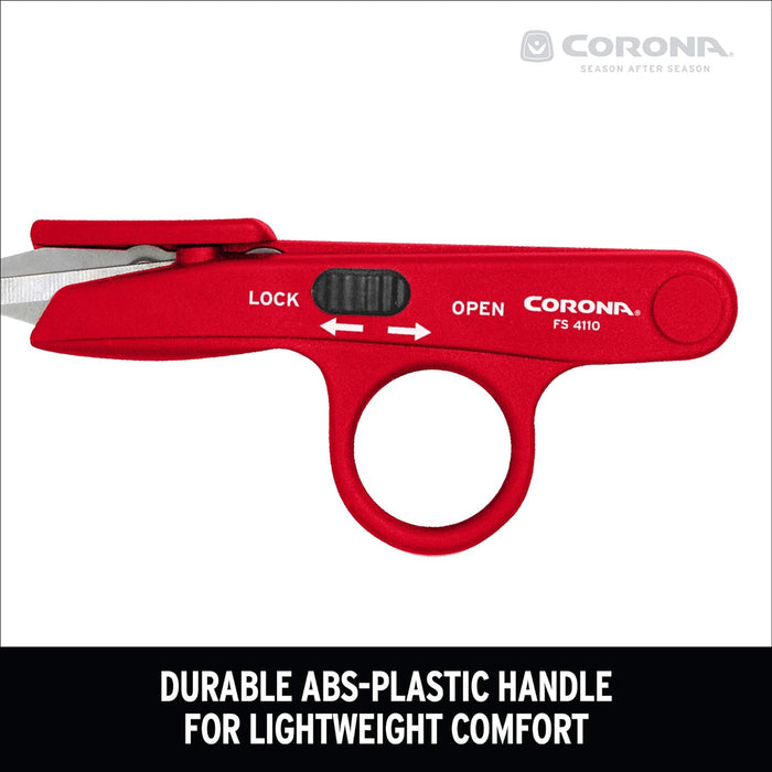 Corona FS4110 Hydroponic Finger Micro Snips, Red