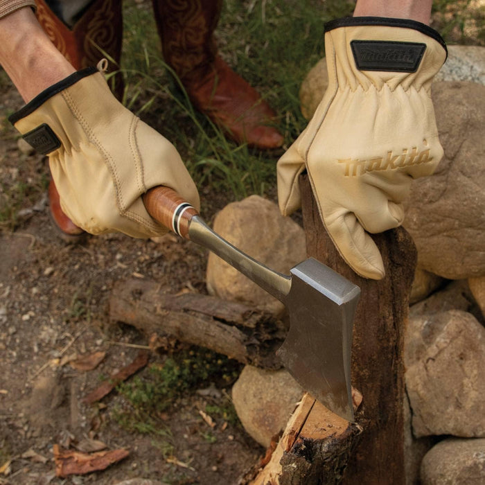 Makita T-04204 100% Genuine Leather Cow Driver Gloves (X-Large)