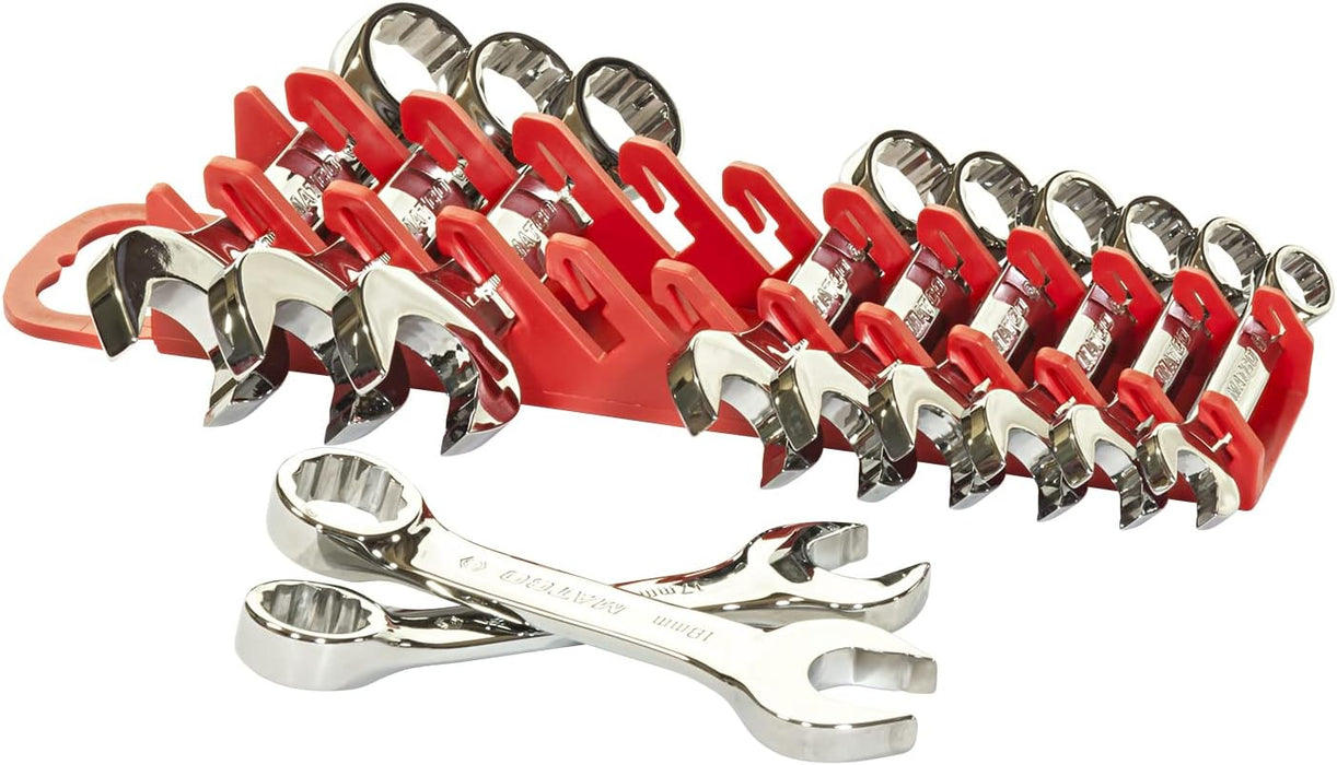Ernst Manufacturing Gripper Stubby Wrench Organizer, 11 Tool, Black