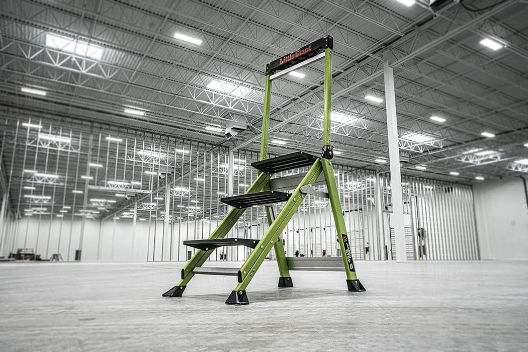 Little Giant Ladders, Jumbo Step, 3-Step, 3 Foot, Step Stool, Fiberglass, Type 1AA, 375 lbs Weight Rating, (11933)