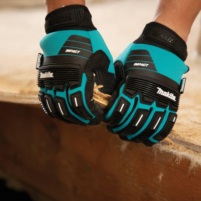 Makita T-04248 Advanced Impact Demolition Gloves, Medium