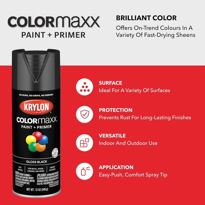 Krylon K05564007 Colormaxx Spray-Paints, Iris, 12 Ounce (Pack of 1)